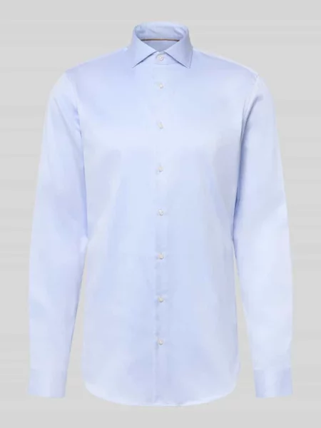 Koszula o kroju slim fit z bardzo długim rękawem Jake*s błękitna