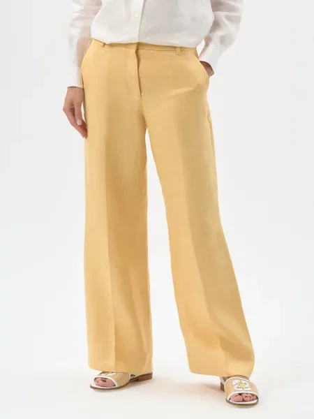 Штани Weekend Max Mara жовті