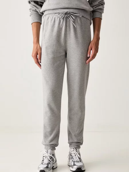 Adidas by Stella McCartney donji dio trenirke za žene od pamuka siva