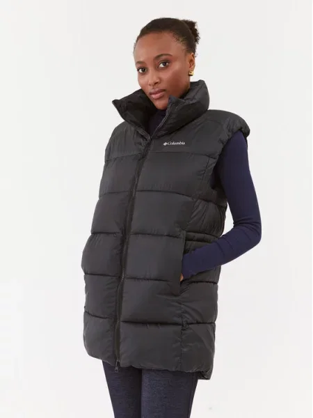 Puh brezrokavnik Columbia črna