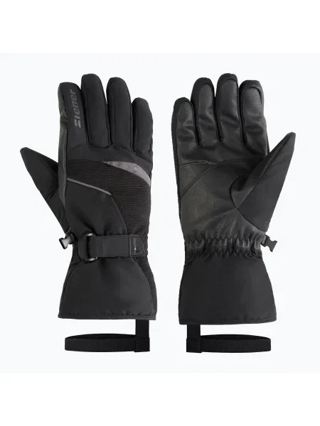 Лижні рукавички ZIENER Galerius-Z GTX black чорні