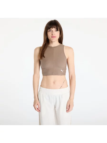 Топ Puma изрязани кафяво