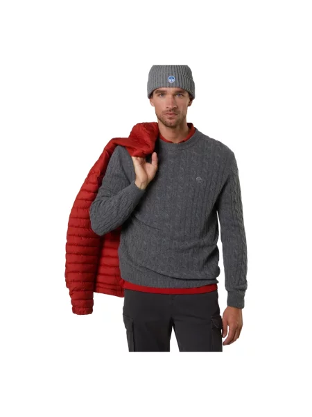 Sweter North Sails wełniany szary