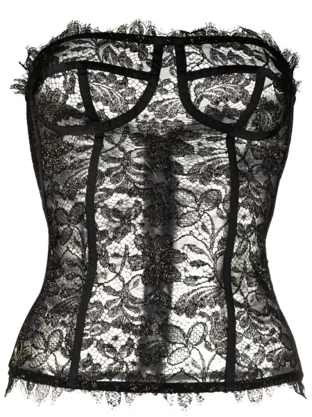 Sutien Philipp Plein din dantelă negru