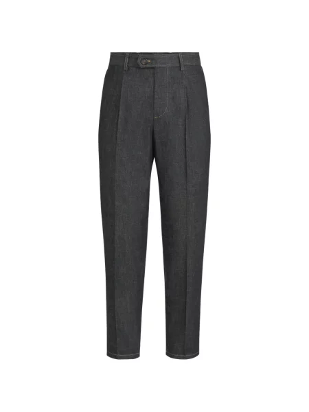 Pantaloni Brunello Cucinelli albastru
