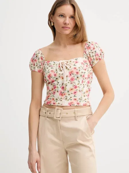 Jeansy Guess różowe