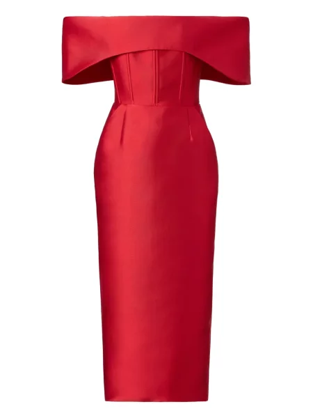 Rochie midi Araftu până la genunchi de costum roșu