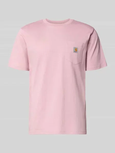 T-shirt o kroju regular fit z brustaszą Carhartt Work In Progress różowa