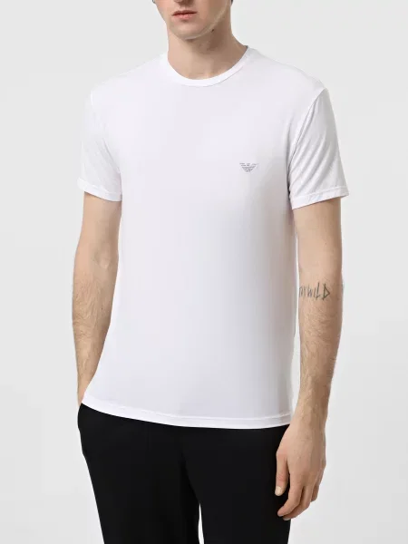 Футболка Emporio Armani из модала белая