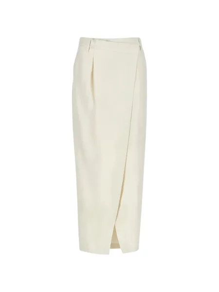 Puzdrová sukňa Brunello Cucinelli biela