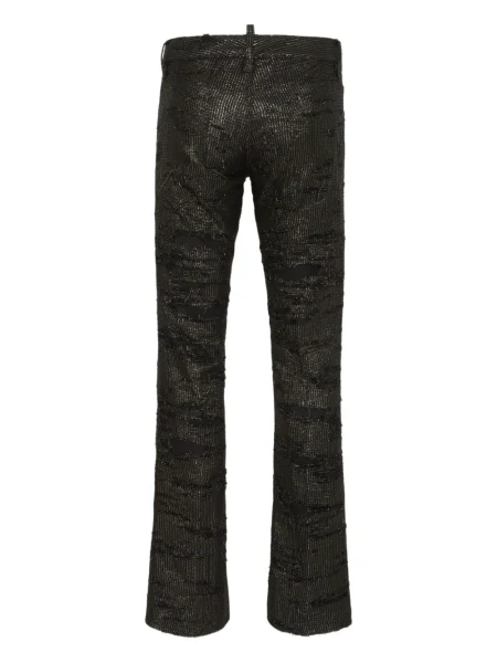 Blugi evazați Dsquared2 negru