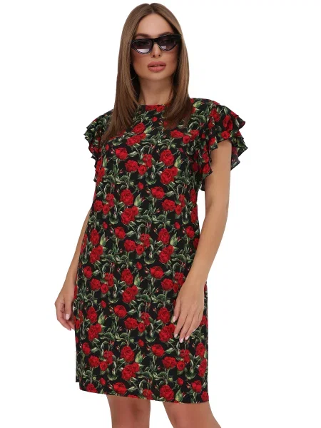 Сукня міді MarSe софтшел чорний