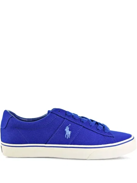 Fűzős csipkés sneaker Polo Ralph Lauren autogrammal kék