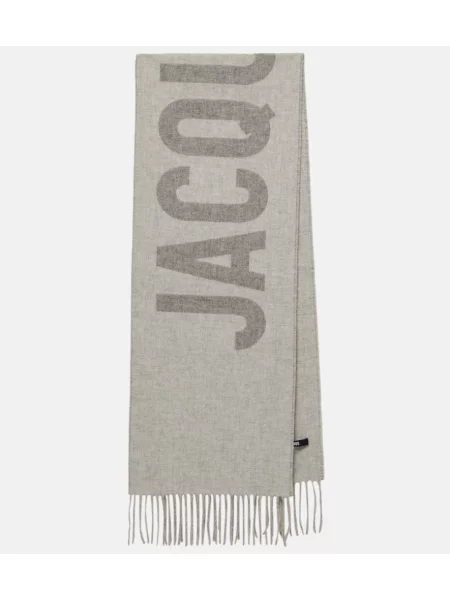 Fular Jacquemus de lână gri
