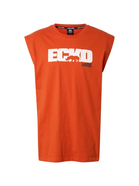 Ecko Unlimited Póló narancsvörös fehér