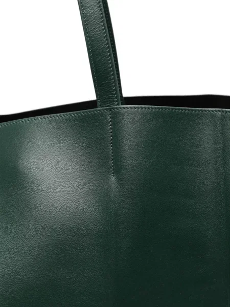 Geantă de mână Toteme din piele verde