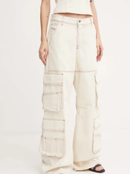 Kavbojke Diesel D-SIRE-CARGO-D bež