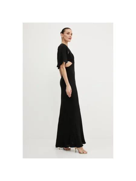 Długa sukienka maxi Twinset czarna
