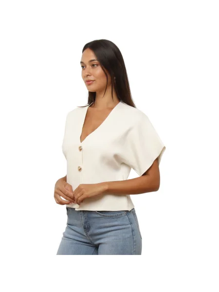 Top La Modeuse alb