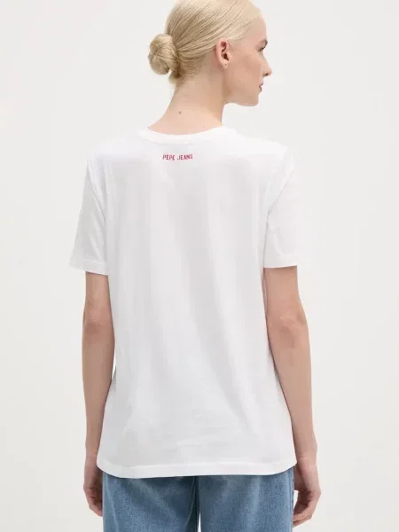 Kratka majica Pepe Jeans GWENDOLYN bela