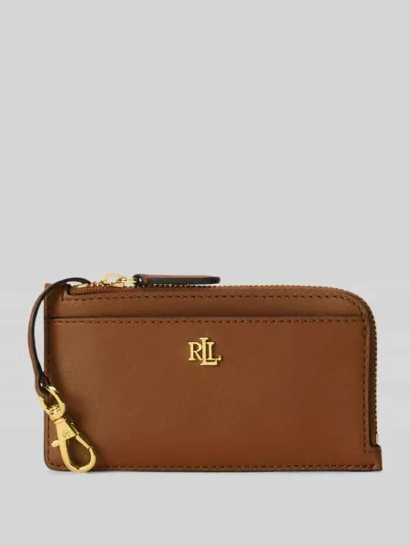 Portfel Lauren Ralph Lauren skórzany brązowy