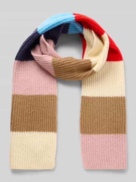 Szal z imitacji dzianiny model ‘IAMATIKI’ Ichi błękitna