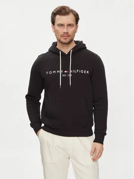 Tommy Hilfiger Majica dugih rukava Core Logo crna