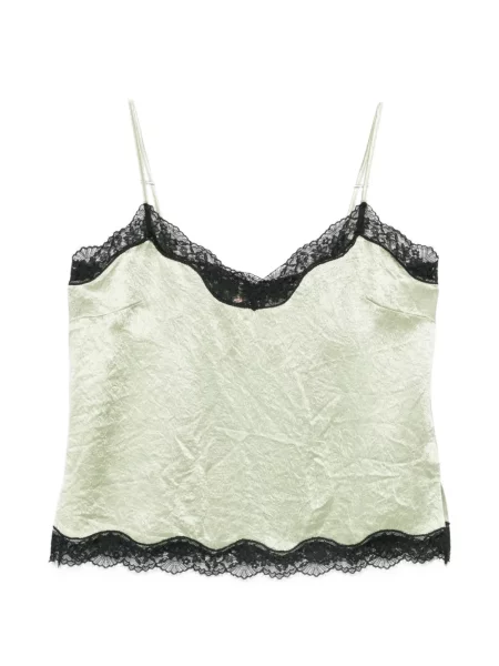Bluză Twinset din dantelă verde