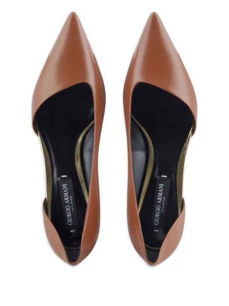 Pantofi cu toc Giorgio Armani maro