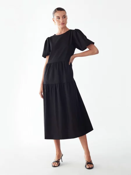 St MRLO Rochie Sitia' negru