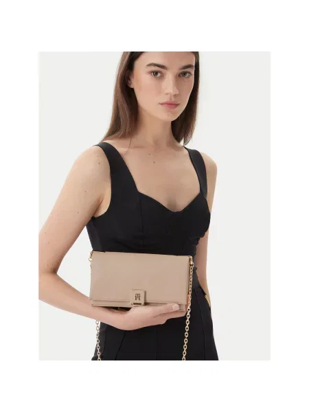 TOMMY HILFIGER Clutch auriu / pudră roz