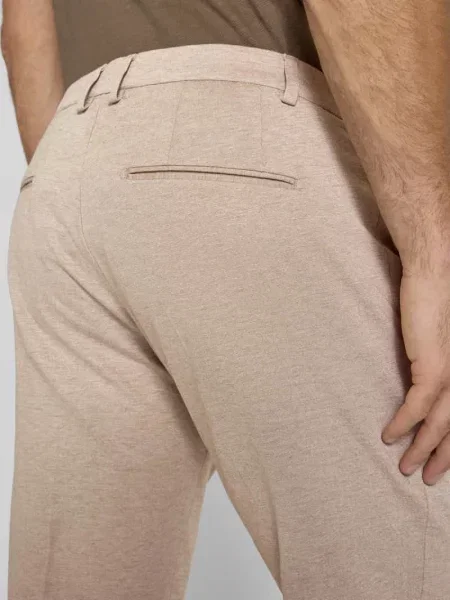 Spodnie o kroju regular fit z mieszanki model CISALTO' Cinque beżowe