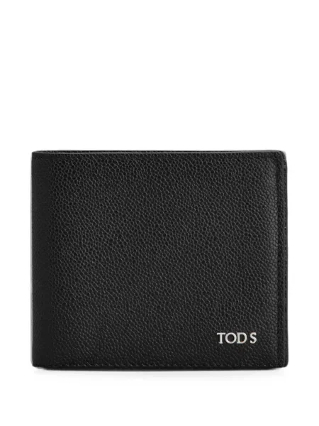 Portofel Tod's din piele cu autograf negru