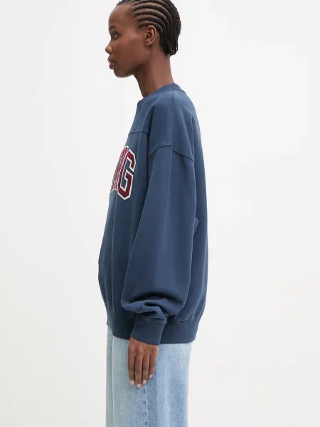 Anine Bing Trenton μπλούζα oversize γυναικεία μπλε