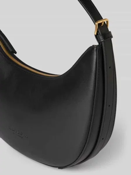 Torba z uchwytami z naturalnej skóry bydlęcej Marc O'polo czarna