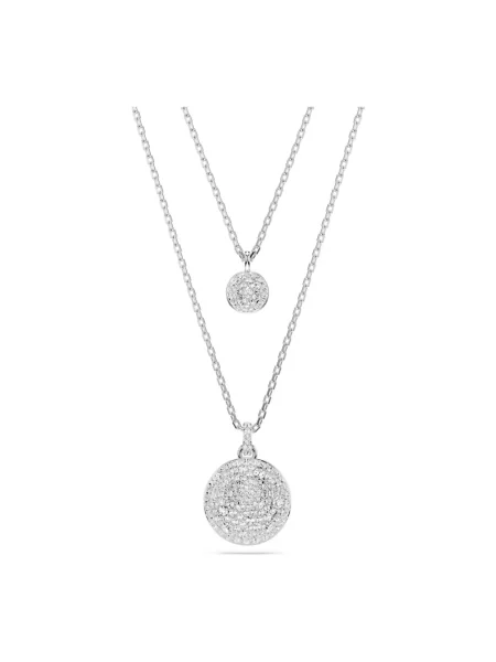 Naszyjnik Swarovski elegancki szary