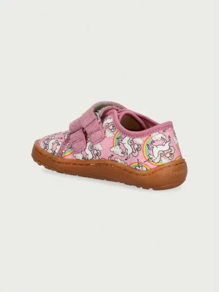 Froddo gyerek papucs BAREFOOT CANVAS rózsaszín