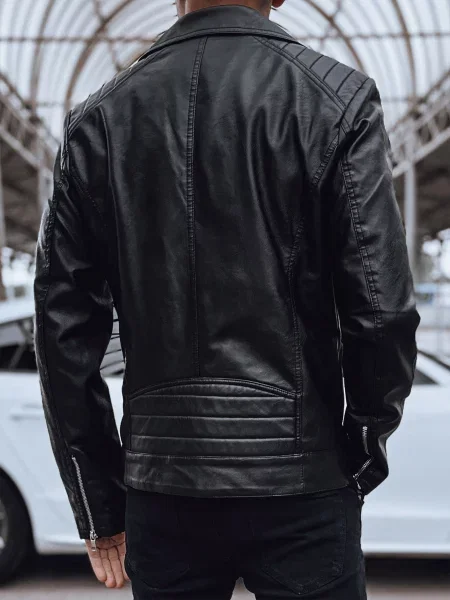 Кожено яке Dstreet черно