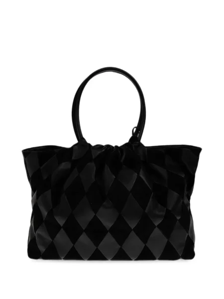 Geantă shopper Zimmermann cu model argyle negru