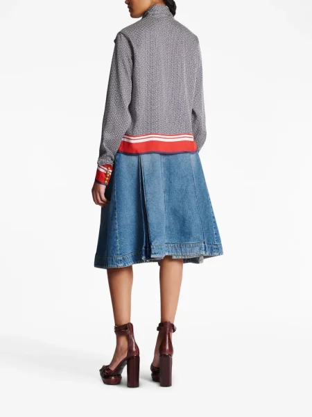 Cămașă Balmain cu funde albastru