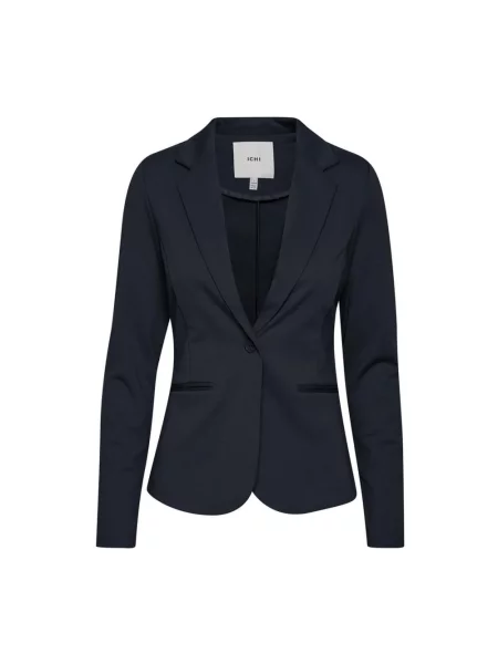 Żakiet z kołnierzem z połami model ‘Kate’ Ichi granatowa