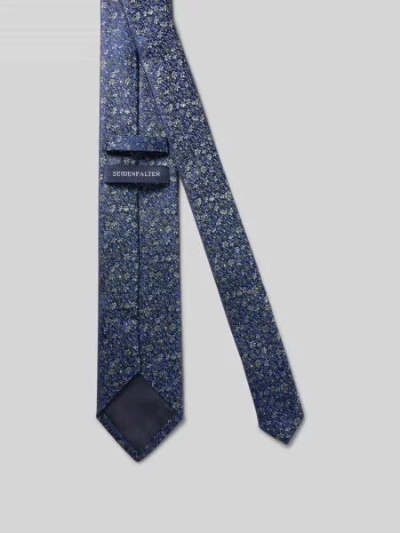 Krawat jedwabny z naszywką z logo 7 cm Prince Bowtie zielony