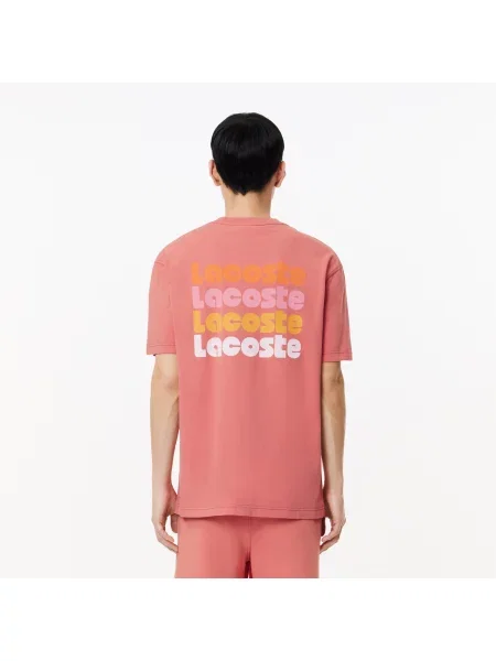 Lacoste Koszulka Lacoste różowa