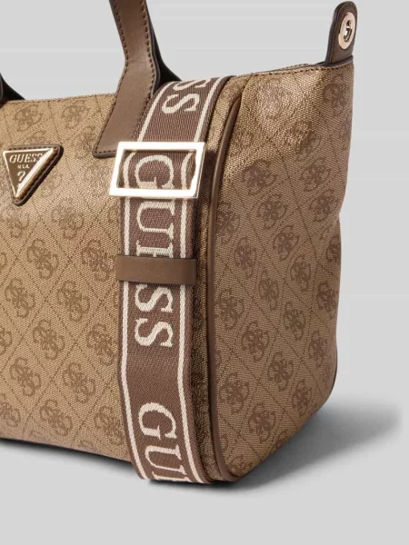 Torebka typu tote bag z naszywką z logo model FOLLIE' Guess brązowa