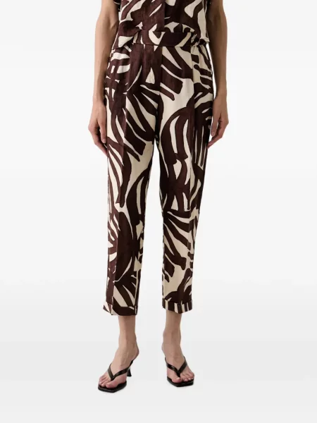 Pantaloni Benetton cu imagine maro