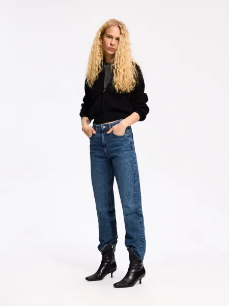 Reserved Джинси straight fit синій