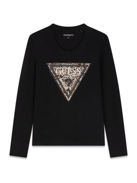 Tričko Guess s leopardím vzorom čierna