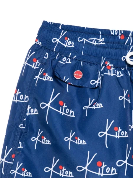 Slip de baie Kiton cu imagine albastru
