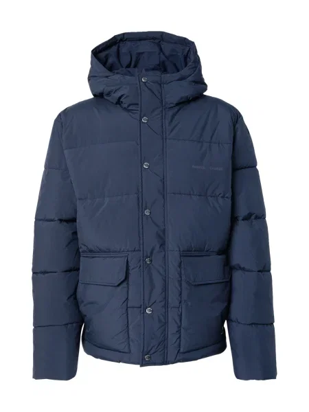 Samsøe Samsøe Zimná bunda Saulf námornícka modrá čierna