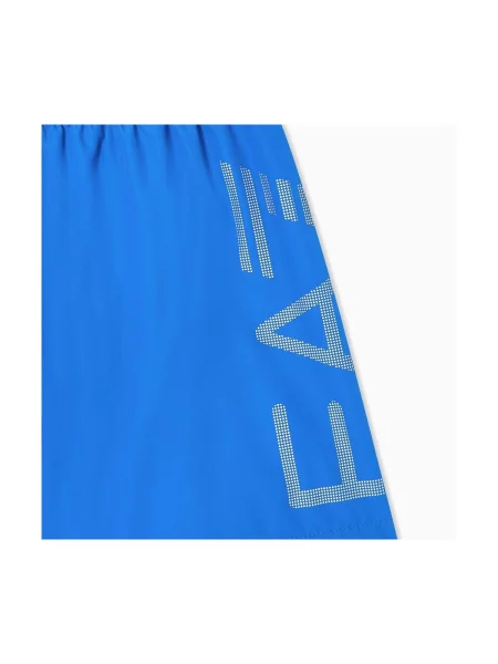 Pantaloni Emporio Armani albastru